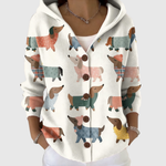 Dulcie | Cardigan à motif teckel