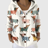 Dulcie | Cardigan à motif teckel