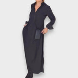 Cécile | Robe longue fendue sur les côtés