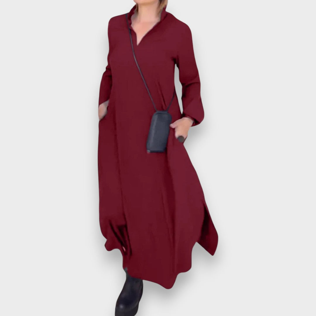 Cécile | Robe longue fendue sur les côtés