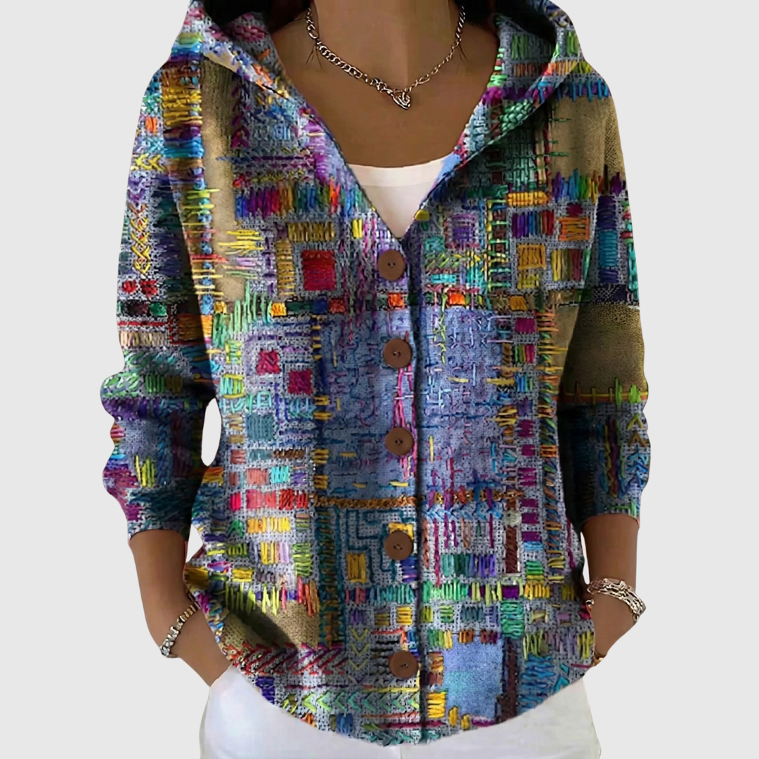 Kerensa | Cardigan à motif mosaïque
