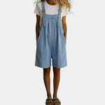 Charlotte - Combinaison courte en denim au toucher coton doux