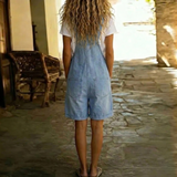 Charlotte - Combinaison courte en denim au toucher coton doux