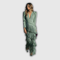 Clara | Robe longue élégante à manches longues et franges