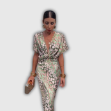 Clarandra | Robe midi cuivrée