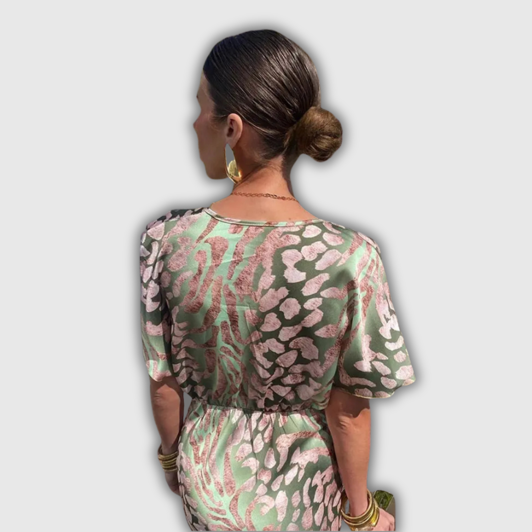 Clarandra | Robe midi cuivrée