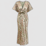 Clarandra | Robe midi cuivrée