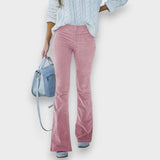 Clarisse | Pantalon en velours côtelé évasé