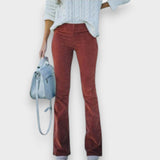 Clarisse | Pantalon en velours côtelé évasé