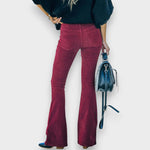 Clarisse | Pantalon en velours côtelé évasé