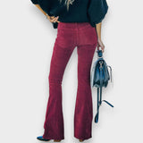 Clarisse | Pantalon en velours côtelé évasé