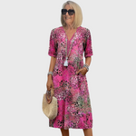 Colette | Robe midi vibrante