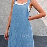 Daisy - Robe chasuble en denim décontractée