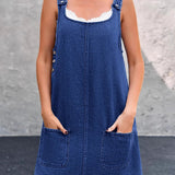 Daisy - Robe chasuble en denim décontractée