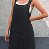 Daisy - Robe chasuble en denim décontractée
