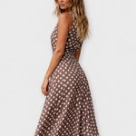 Danae | Robe midi à pois