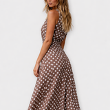 Danae | Robe midi à pois