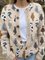 Delyth | Cardigan à imprimé chat