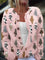 Delyth | Cardigan à imprimé chat
