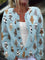 Delyth | Cardigan à imprimé chat