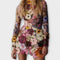 Dolores - Robe à motif floral 3D