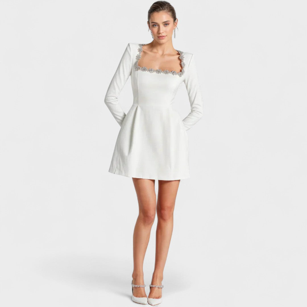 Elea | Robe courte en satin