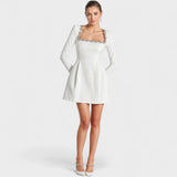 Elea | Robe courte en satin