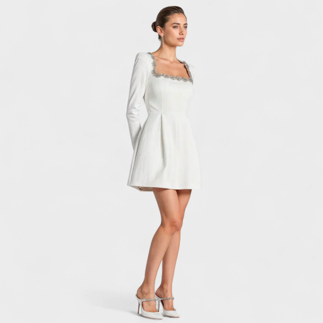 Elea | Robe courte en satin