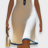 Eliane | Robe midi élégante style sirène