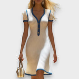 Eliane | Robe midi élégante style sirène