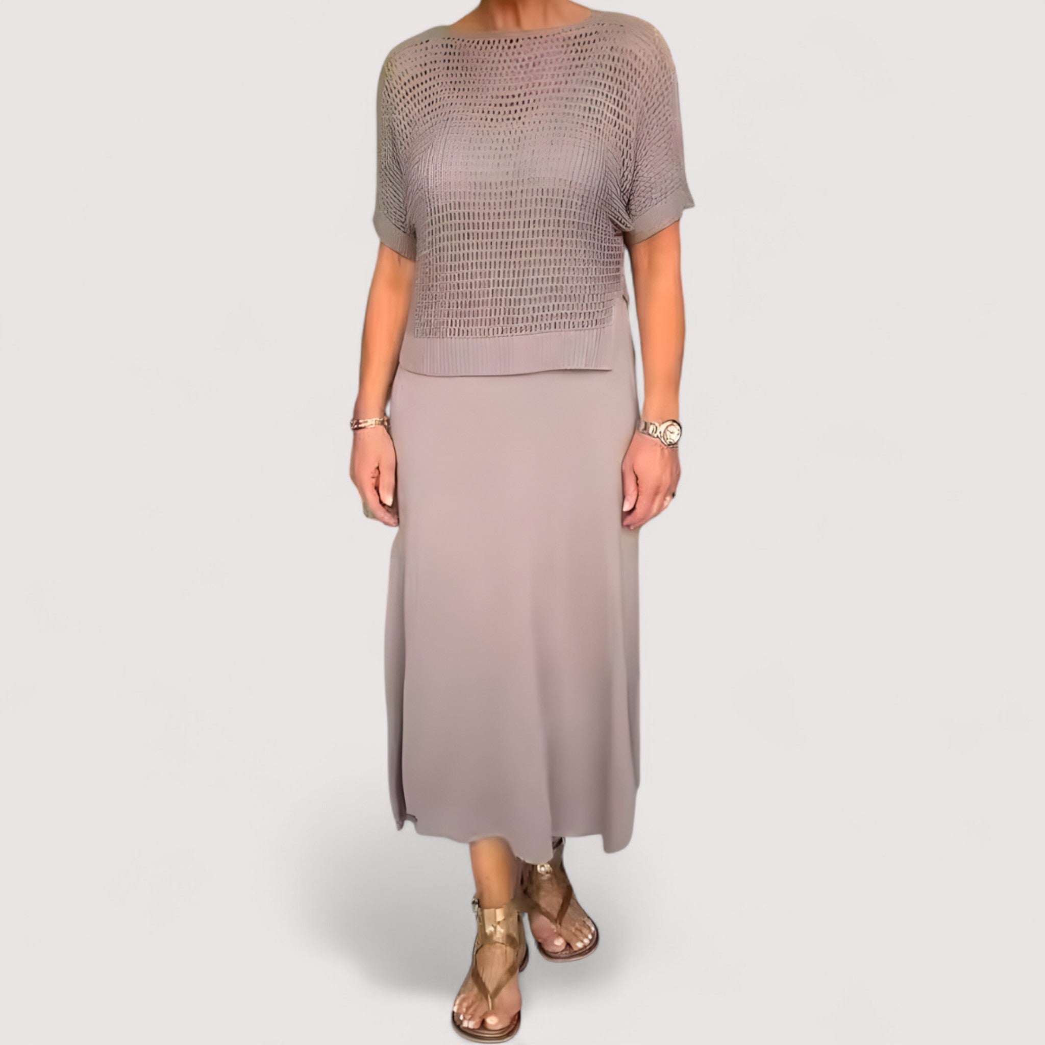 Elina | Robe d'été à haut en maille