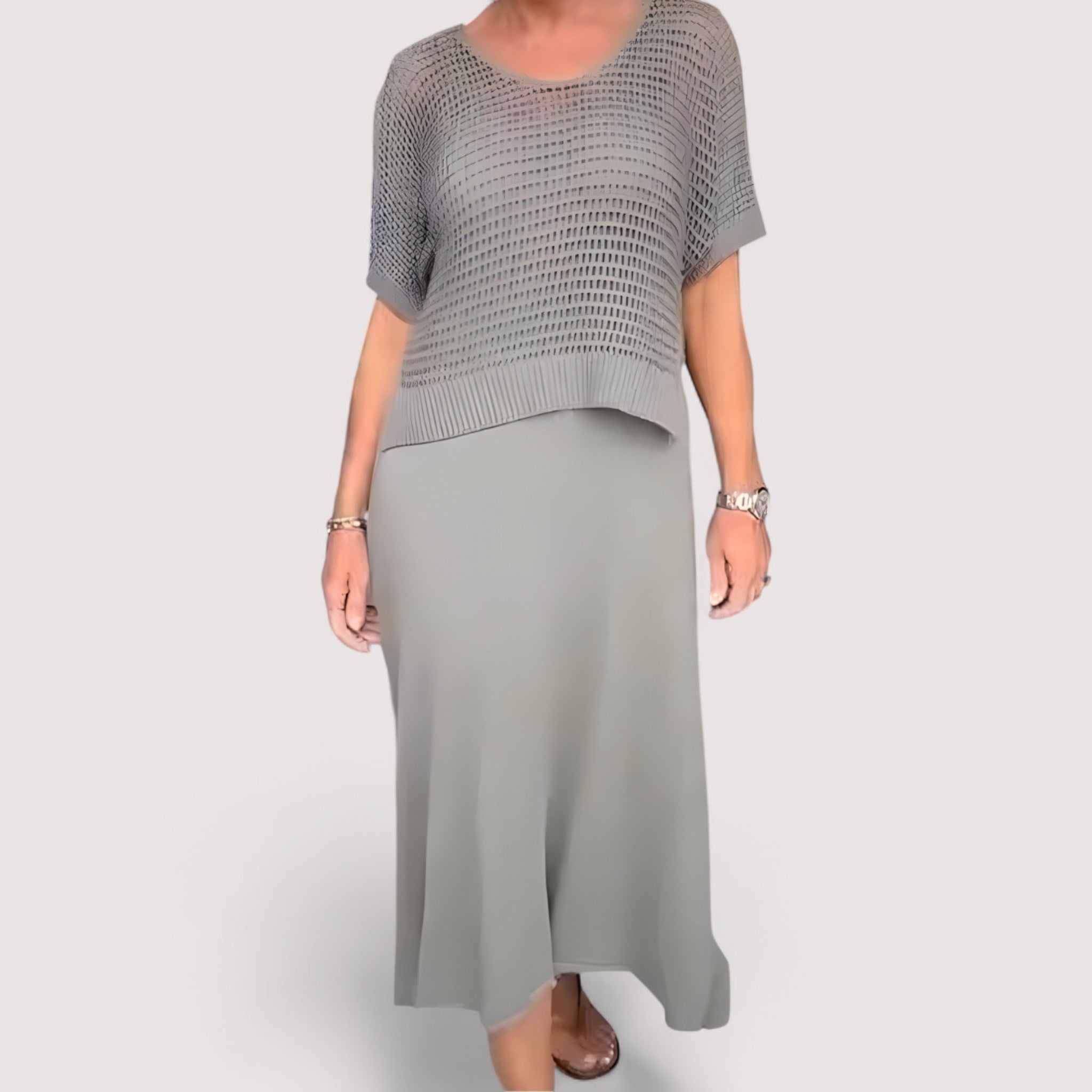 Elina | Robe d'été à haut en maille