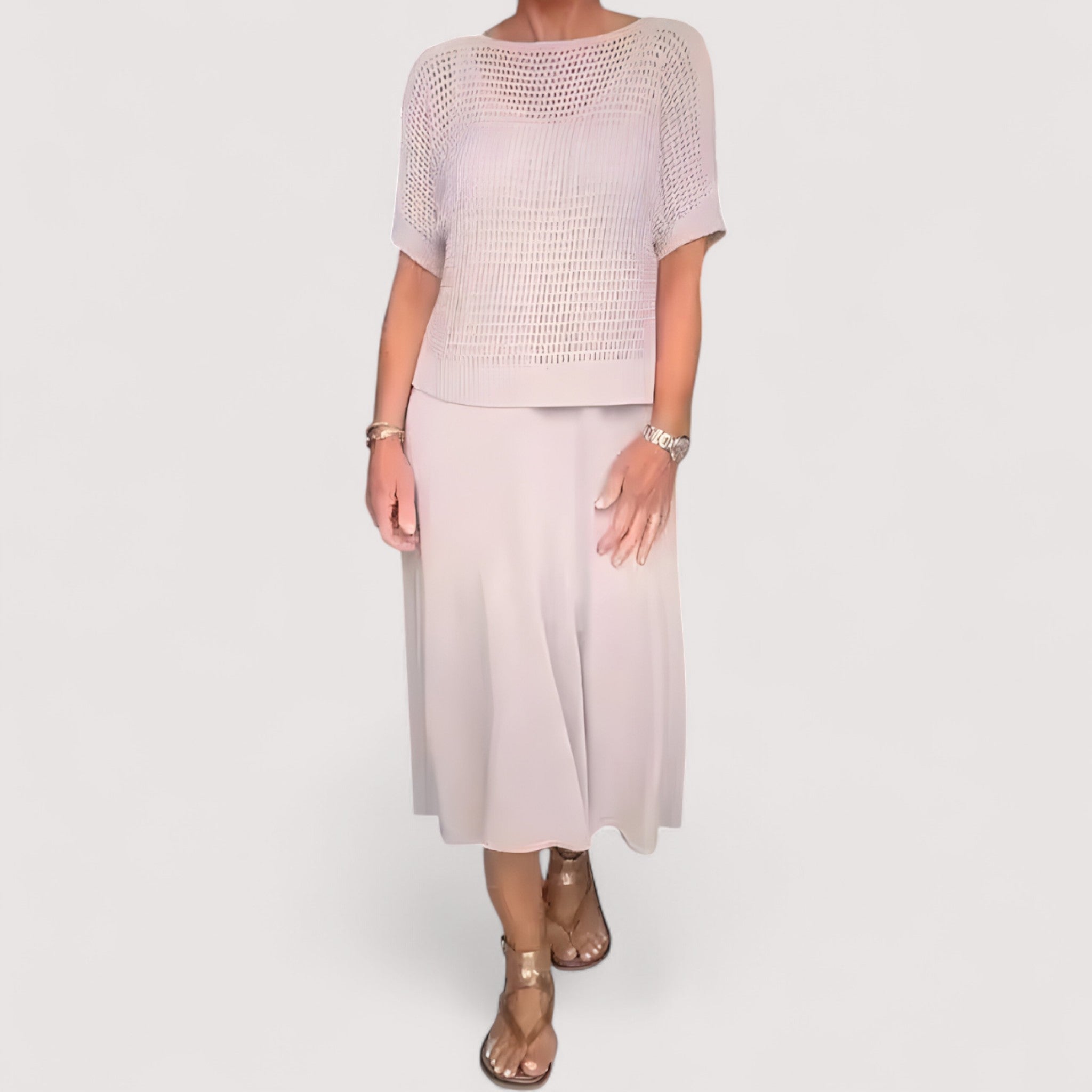 Elina | Robe d'été à haut en maille