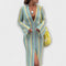 Elina – Robe longue à col en V, esprit vacances