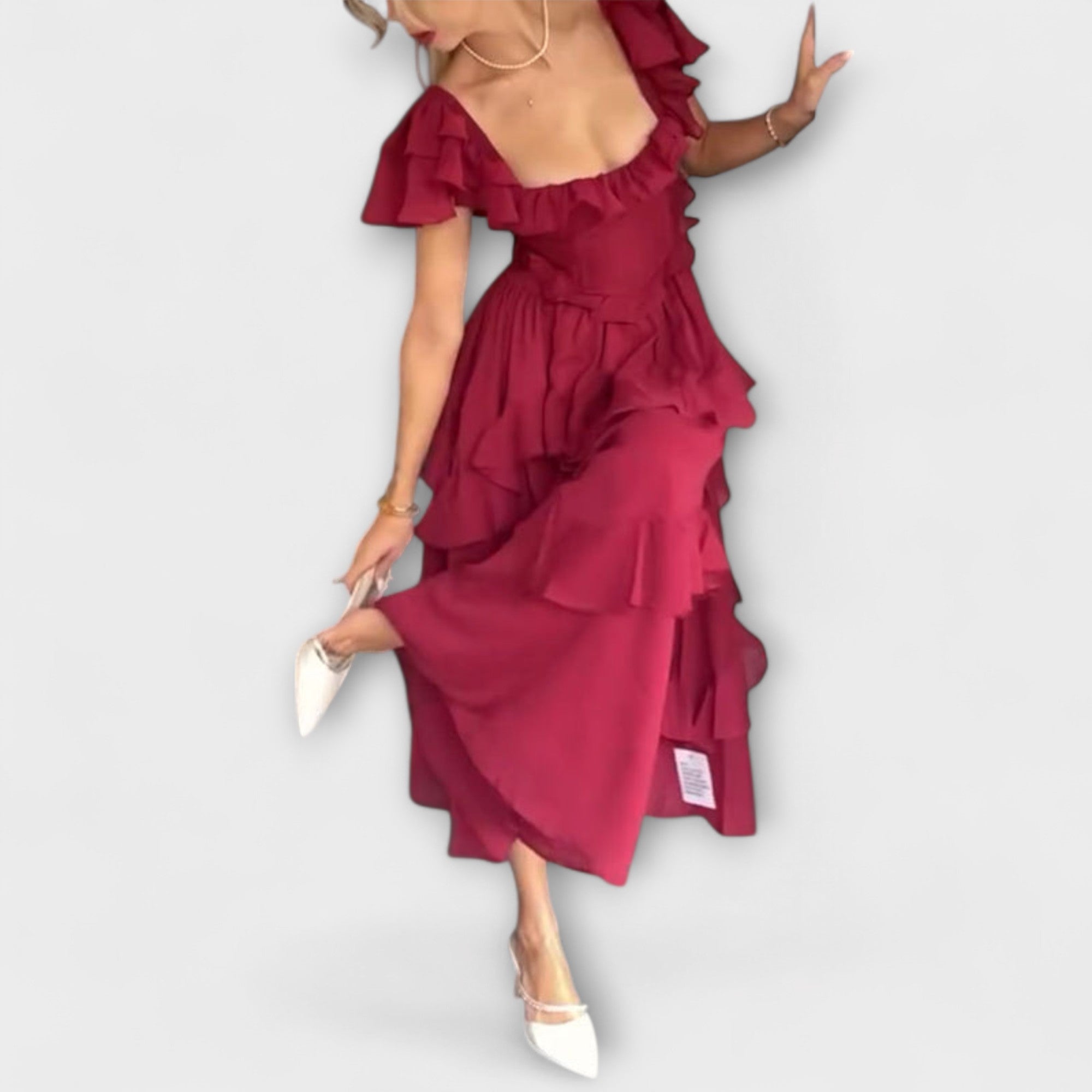 Elisa - Robe à détails volantés