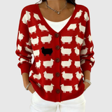 Perdita | Cardigan à motif mouton