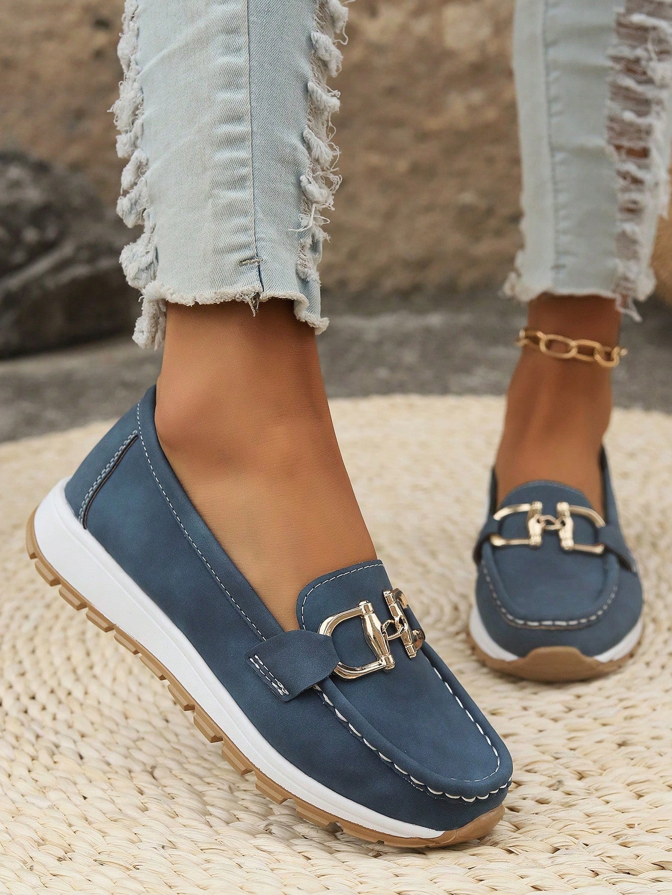Ellie - Mocassins plats à boucle
