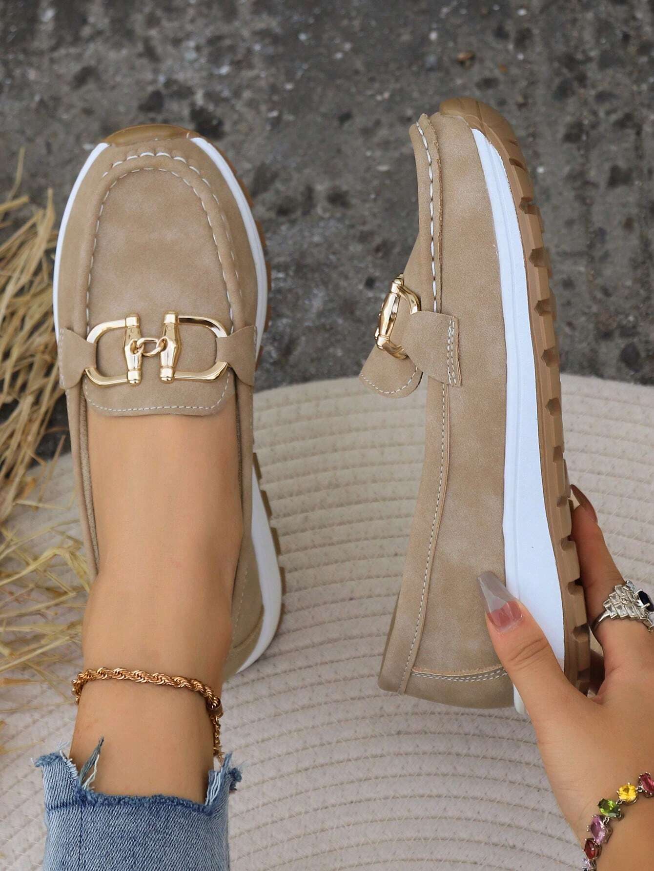 Ellie - Mocassins plats à boucle