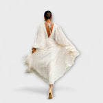 Elsa - Allegory – Robe longue crème