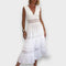 Elsbeth | Robe en dentelle élégante à col en V