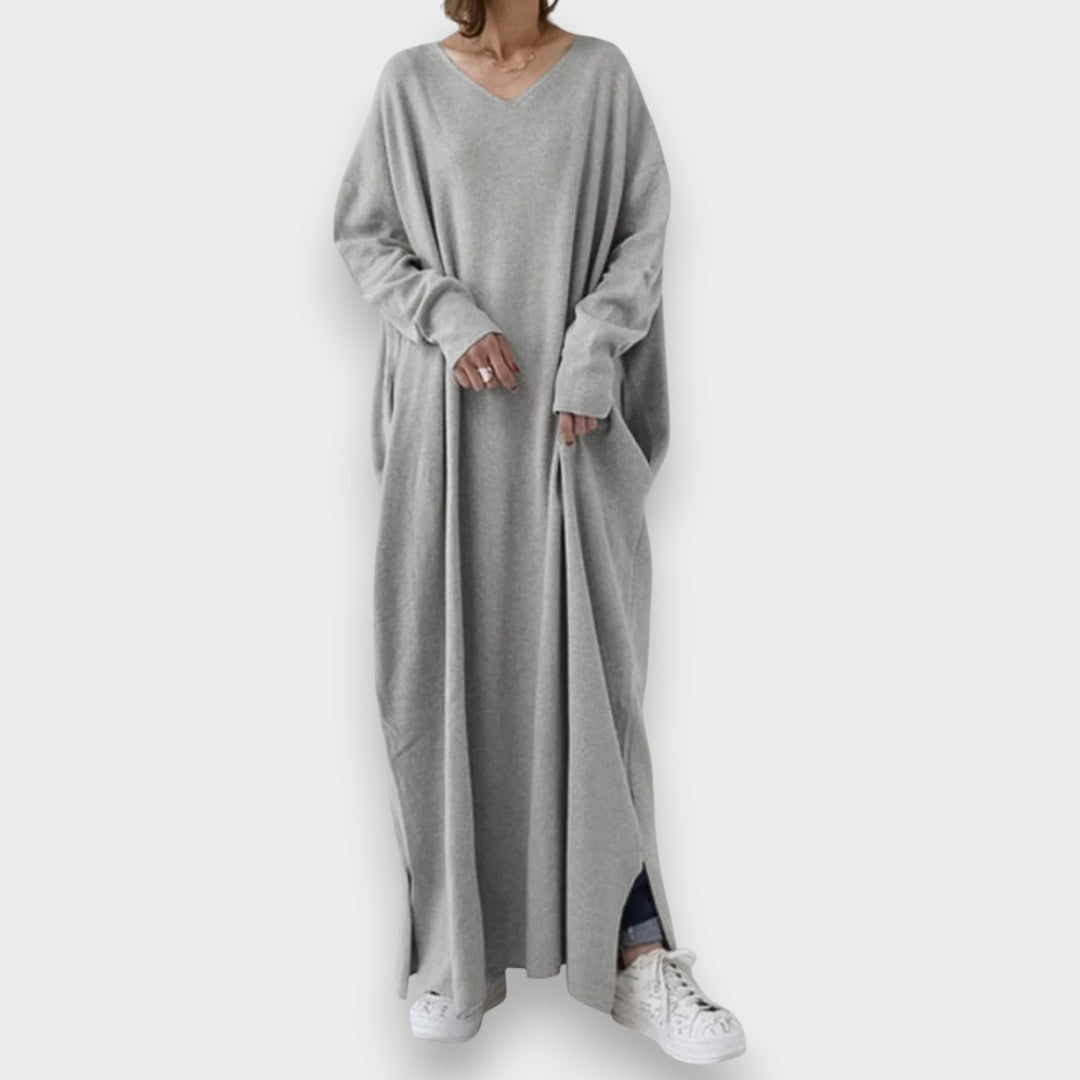 Estelle | Robe décontractée élégante à col en V
