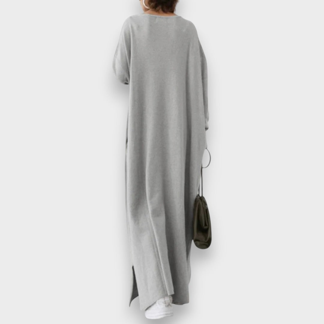 Estelle | Robe décontractée élégante à col en V