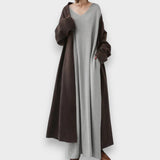 Estelle | Robe décontractée élégante à col en V