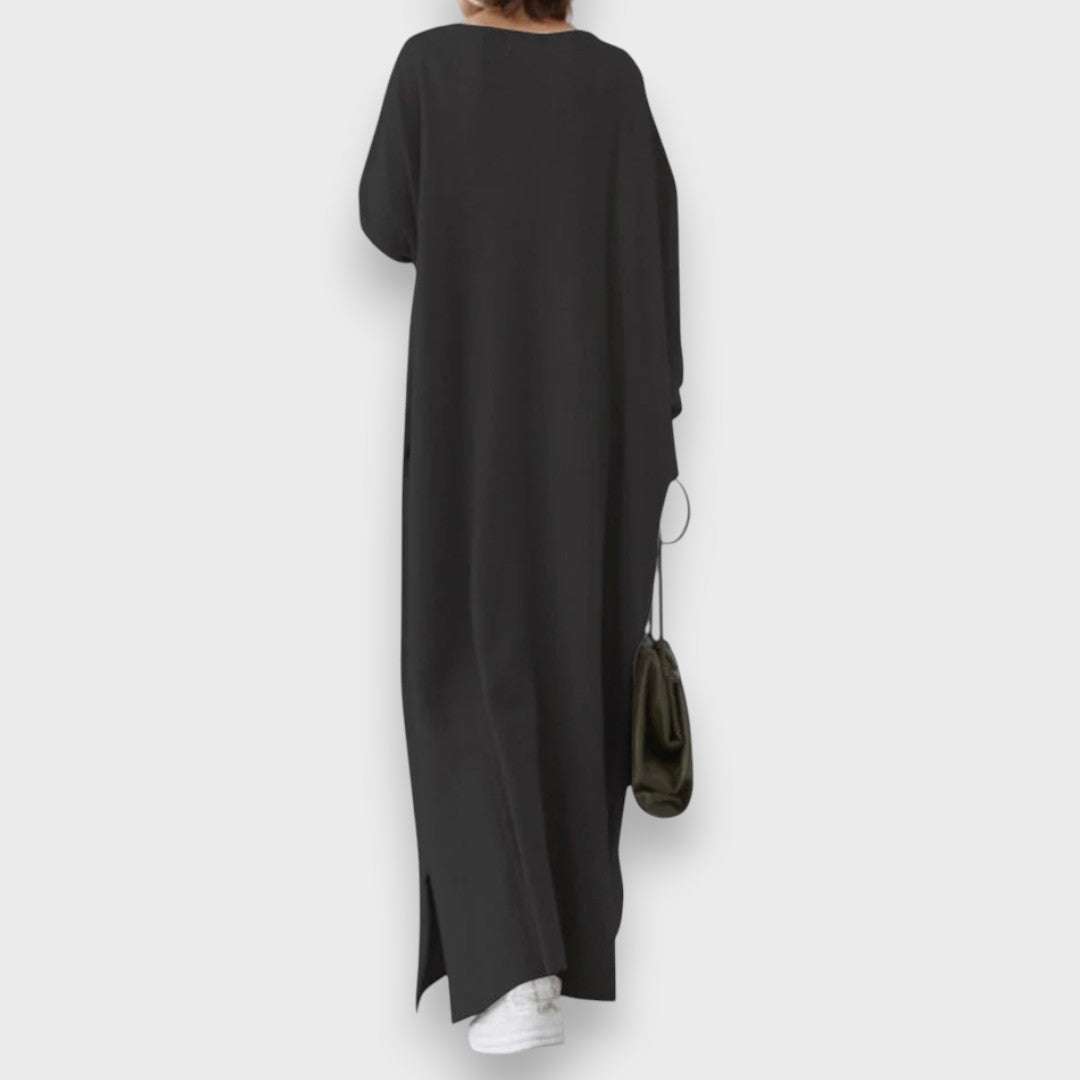 Estelle | Robe décontractée élégante à col en V