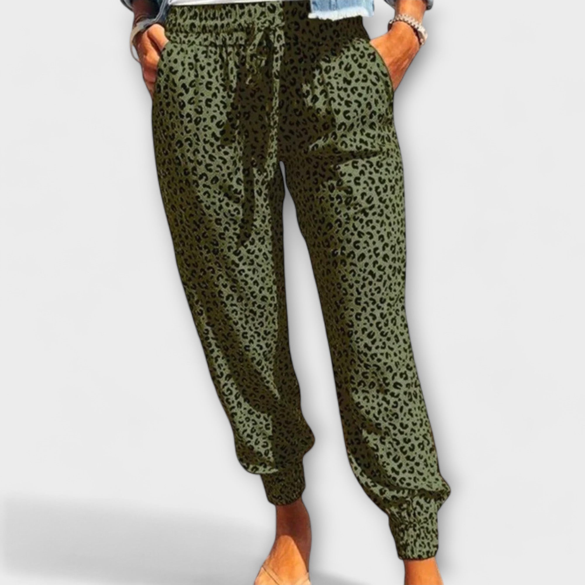 Feli - Pantalon large imprimé léopard