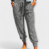 Feli - Pantalon large imprimé léopard