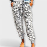 Feli – Pantalon léopard à jambes larges