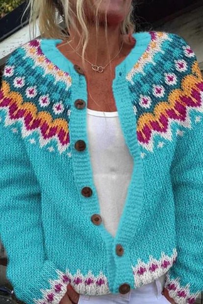 Lysandra | Cardigan à motif nordique