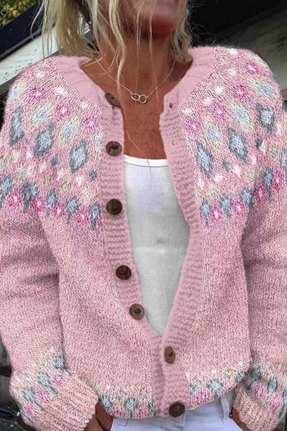 Lysandra | Cardigan à motif nordique