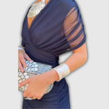 Florendra | Robe longue fleurie à col en V